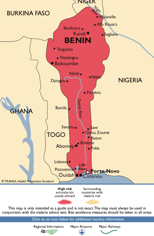 BeninMalaria Map