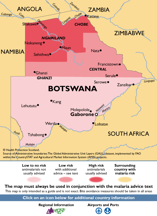 BotswanaMalaria Map
