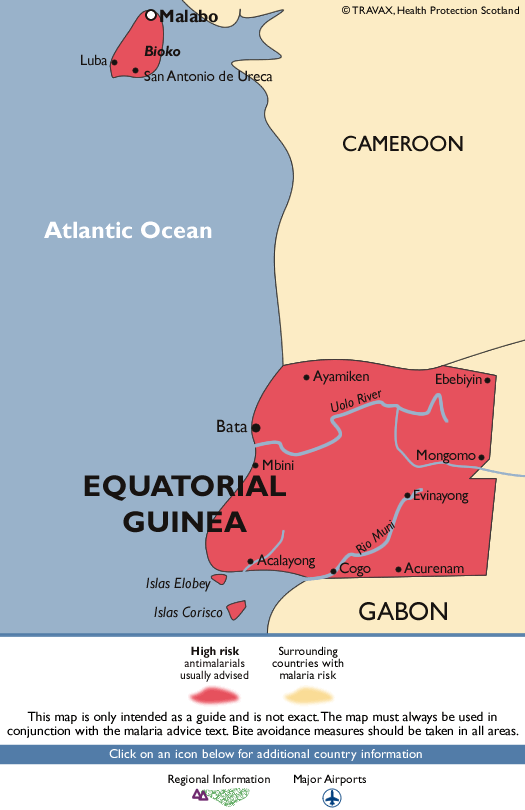 Equatorial GuineaMalaria Map