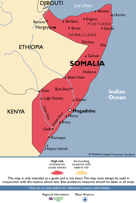 SomaliaMalaria Map
